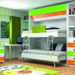 Dormitorios Modulares en blanco y verde camas abiertas